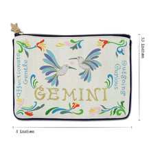 Load image into Gallery viewer, Gemini Astrology Zip Pouch Pouch catstudio
