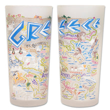 Load image into Gallery viewer, Greece Drinking Glass - catstudio 
