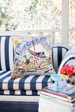 Load image into Gallery viewer, Hamptons Hand-Embroidered Pillow - catstudio
