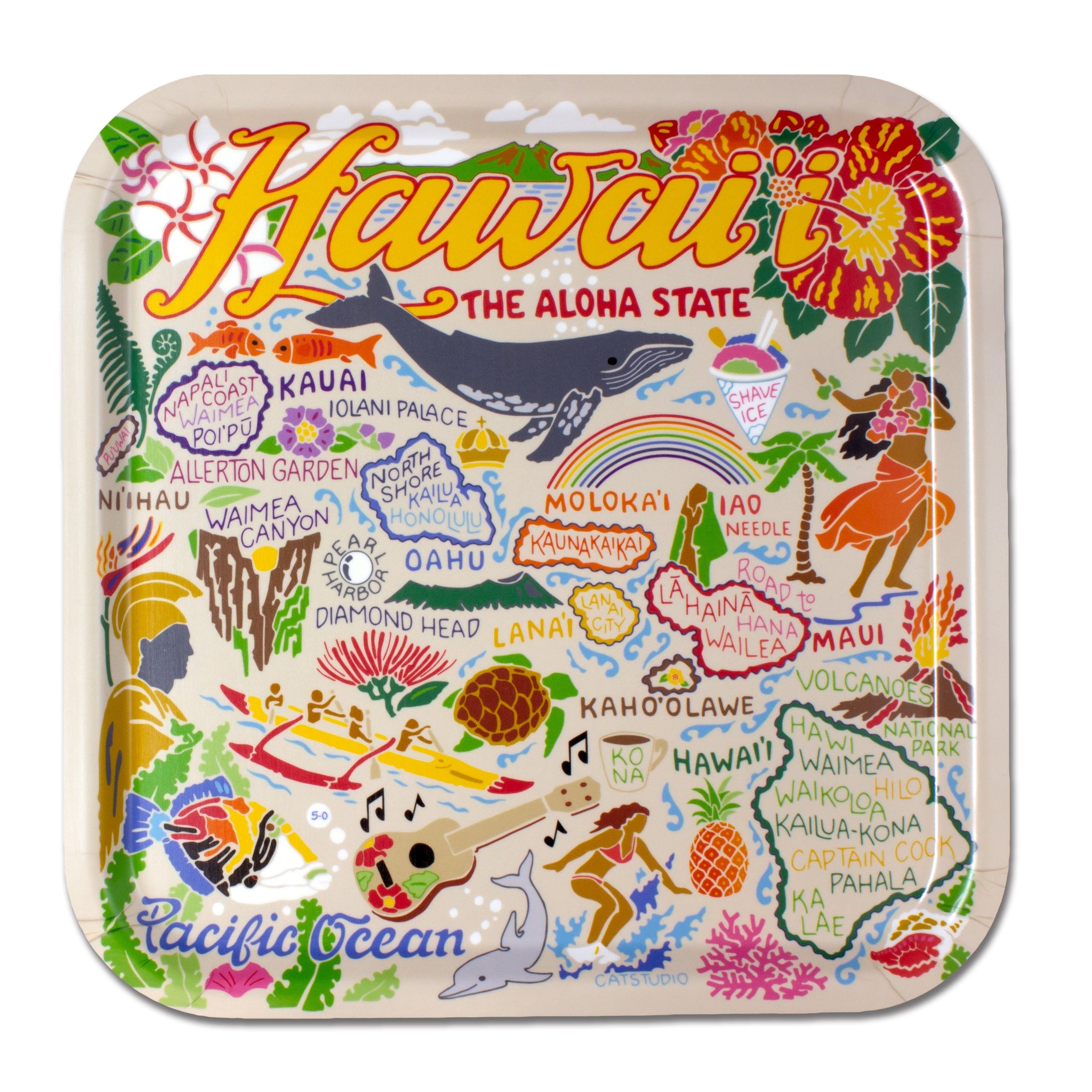 Hawaiian Isles Birchwood Tray – catstudio