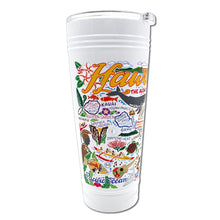 Load image into Gallery viewer, Hawaiian Isles Thermal Tumbler in White - Limited Edition! Thermal Tumbler catstudio 
