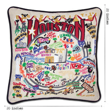 Load image into Gallery viewer, Houston Hand-Embroidered Pillow - catstudio
