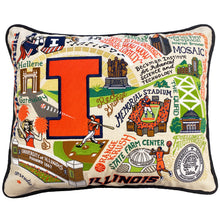 Load image into Gallery viewer, Illinois, University of Collegiate Embroidered Pillow Pillow catstudio 
