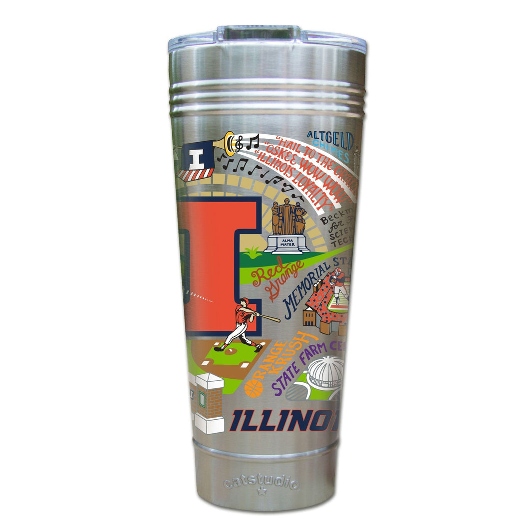 Illinois, University of Collegiate Thermal Tumbler (Set of 4) - PREORDER Thermal Tumbler catstudio 