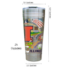 Load image into Gallery viewer, Illinois, University of Collegiate Thermal Tumbler (Set of 4) - PREORDER Thermal Tumbler catstudio 
