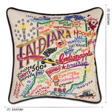Load image into Gallery viewer, Indiana Hand-Embroidered Pillow - catstudio
