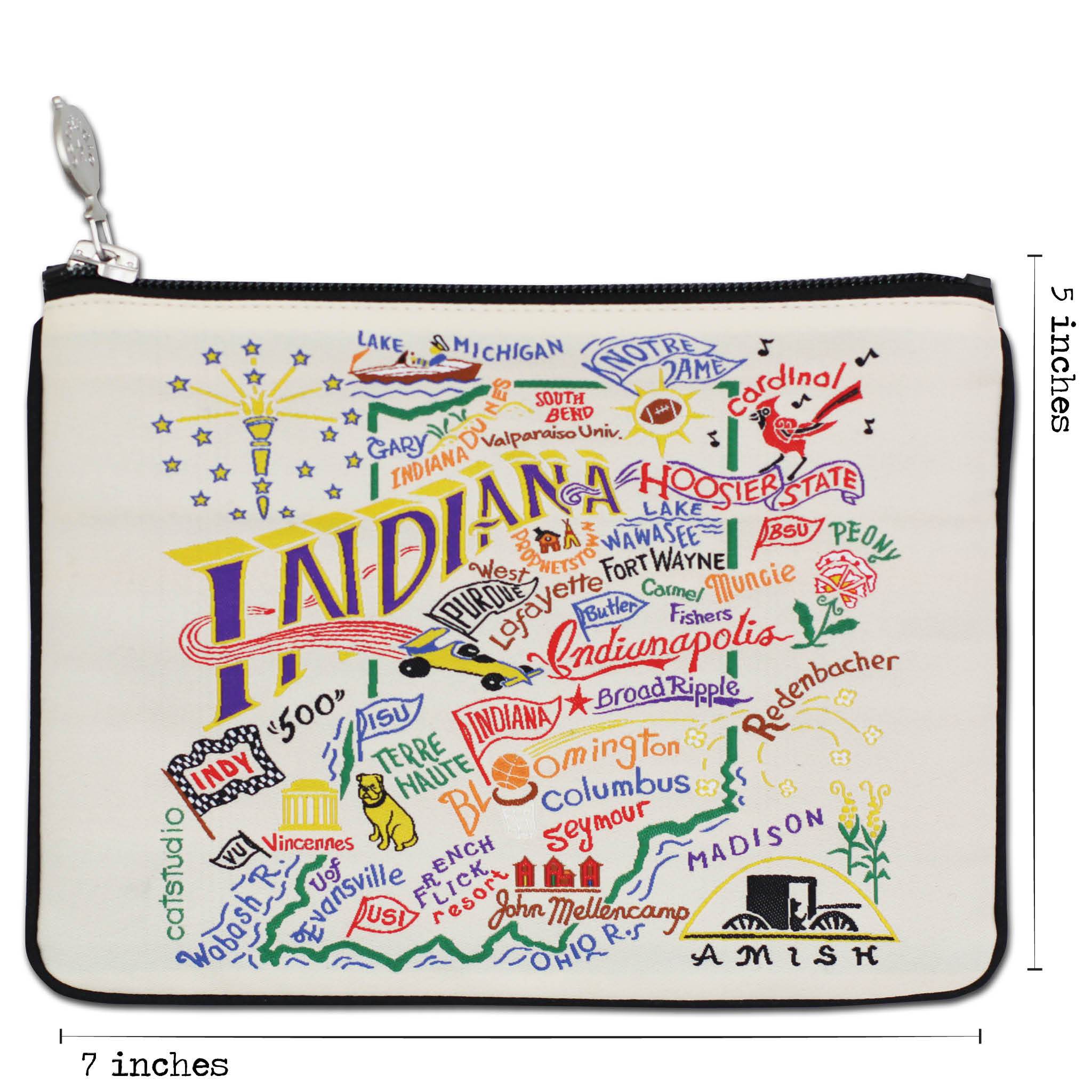 Indiana Zip Pouch | State Collection by catstudio – catstudio