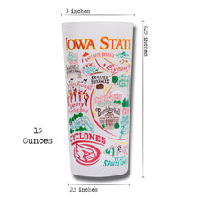 Load image into Gallery viewer, Iowa State University Collegiate Drinking Glass - catstudio 
