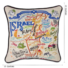 Load image into Gallery viewer, Israel Hand-Embroidered Pillow - catstudio
