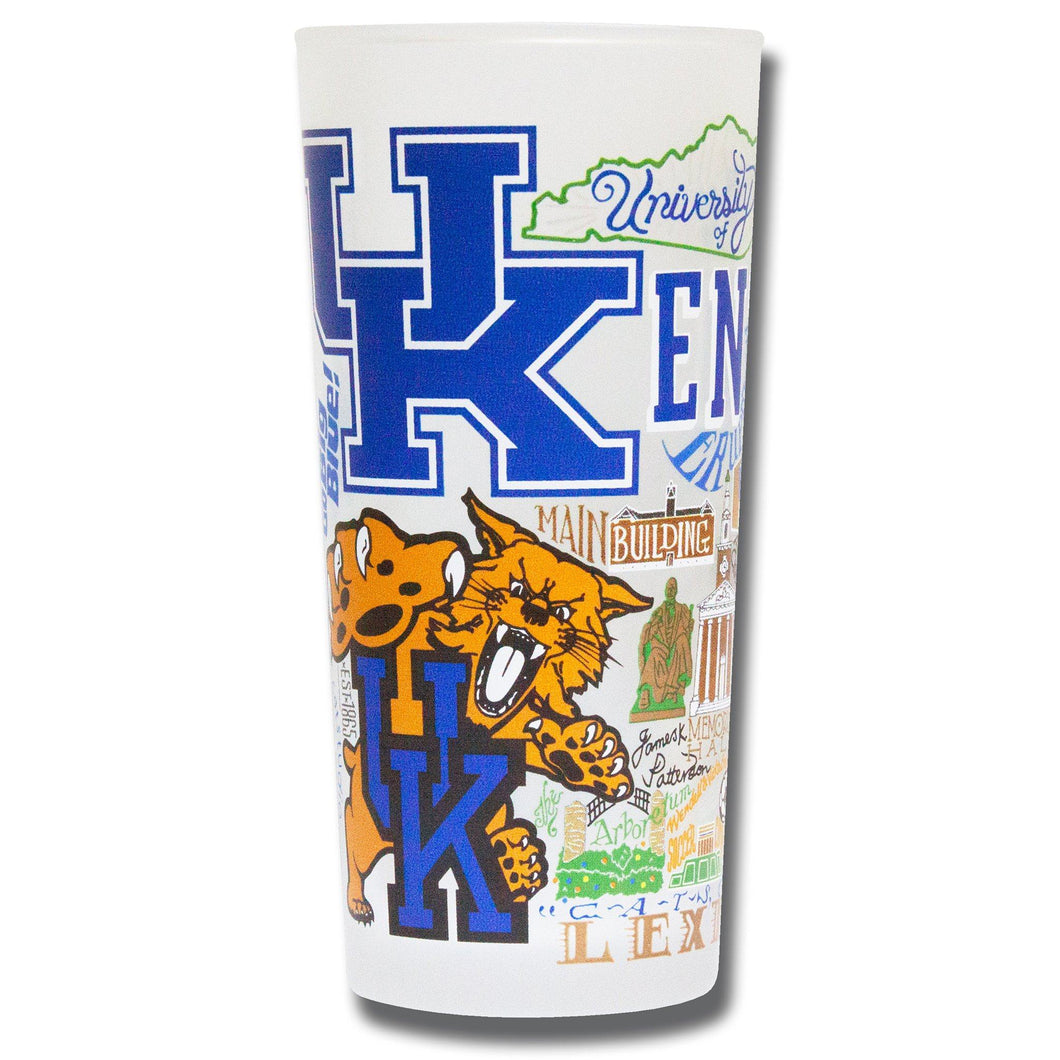 Kentucky, University of Collegiate Drinking Glass - catstudio 