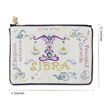 Load image into Gallery viewer, Libra Astrology Zip Pouch Pouch catstudio
