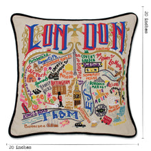 Load image into Gallery viewer, London Hand-Embroidered Pillow - catstudio
