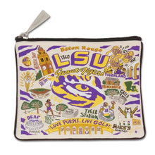 Load image into Gallery viewer, Louisiana State University (LSU) Collegiate Zip Pouch - catstudio

