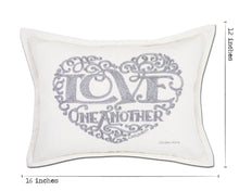 Load image into Gallery viewer, Love Heart Love Letters Hand-Embroidered Pillow Pillow catstudio 
