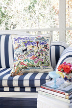 Load image into Gallery viewer, Martha&#39;s Vineyard Hand-Embroidered Pillow - catstudio
