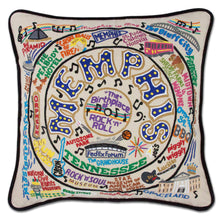 Load image into Gallery viewer, Memphis Hand-Embroidered Pillow - catstudio
