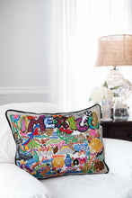 Load image into Gallery viewer, Mexico Hand-Embroidered Pillow - catstudio
