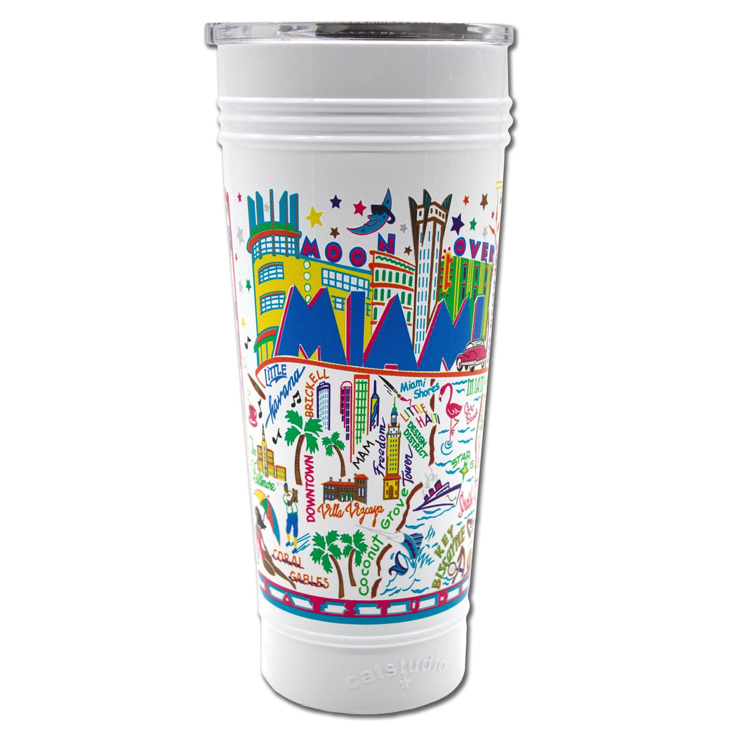 Miami Thermal Tumbler in White - Limited Edition! Thermal Tumbler catstudio 