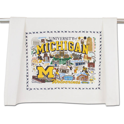 Michigan, University of Collegiate Dish Towel - catstudio 