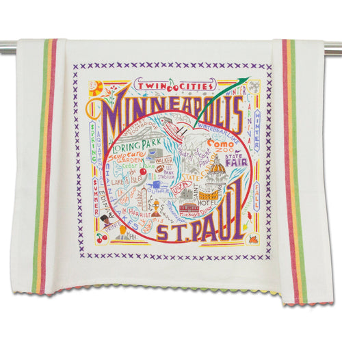 Minneapolis & St. Paul Dish Towel - catstudio 