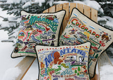 Load image into Gallery viewer, Minnesota Hand-Embroidered Pillow - catstudio
