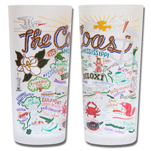 Load image into Gallery viewer, Mississippi Coast Drinking Glass - catstudio
