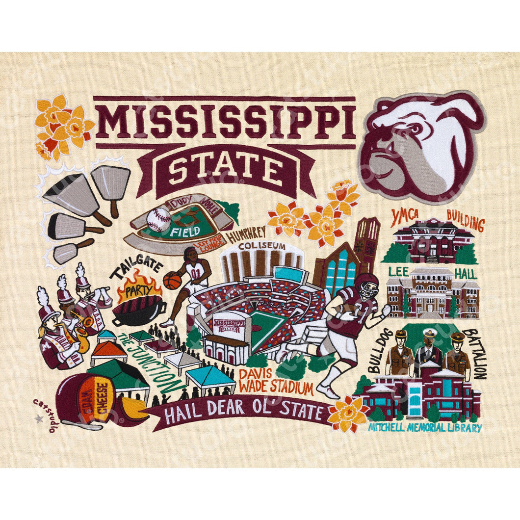 Mississippi State University Collegiate Fine Art Print - catstudio