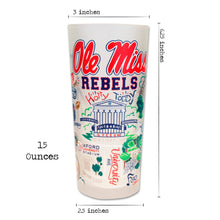 Load image into Gallery viewer, Mississippi, University of (Ole Miss) Collegiate Drinking Glass - catstudio 
