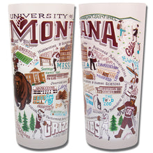 Load image into Gallery viewer, Montana, University of Collegiate Drinking Glass - catstudio 
