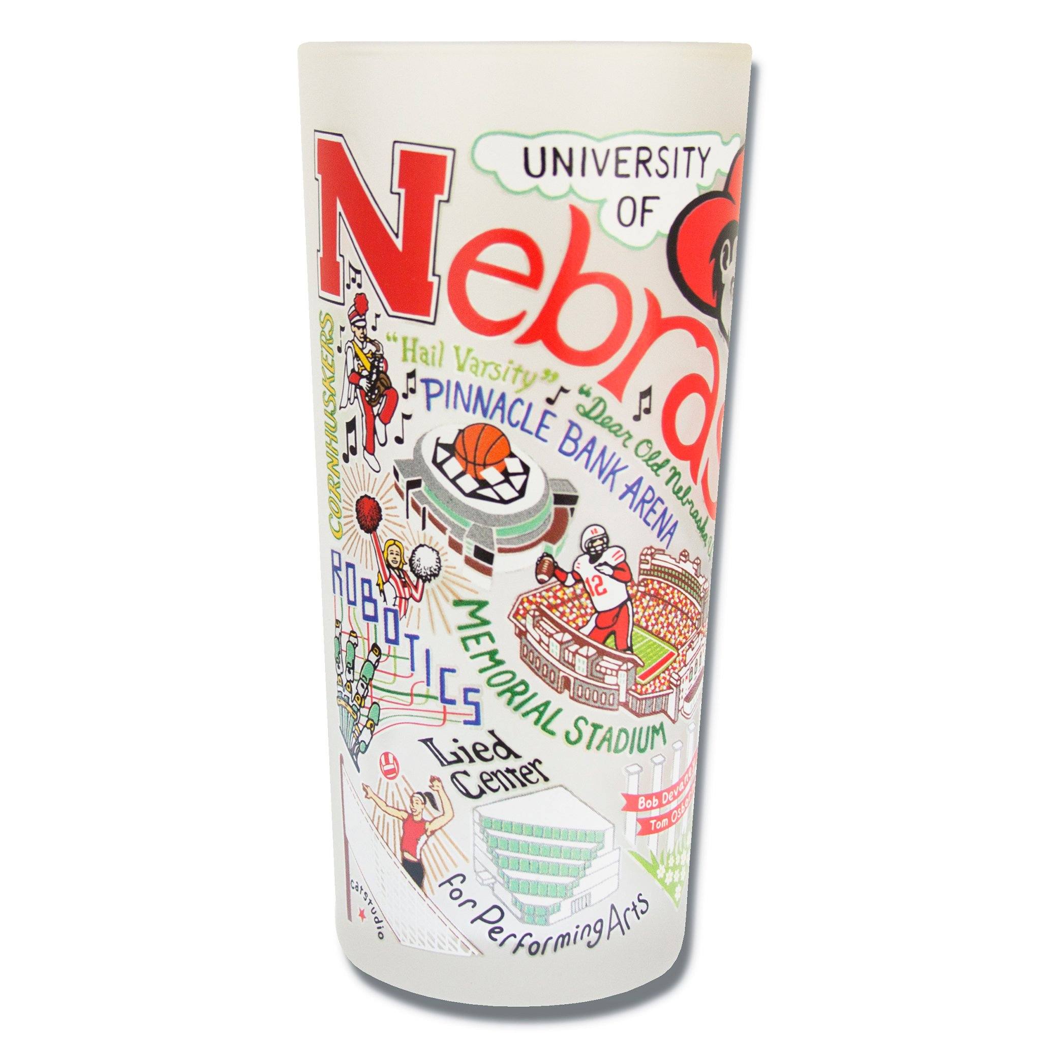 Nebraska, University of Collegiate Drinking Glass