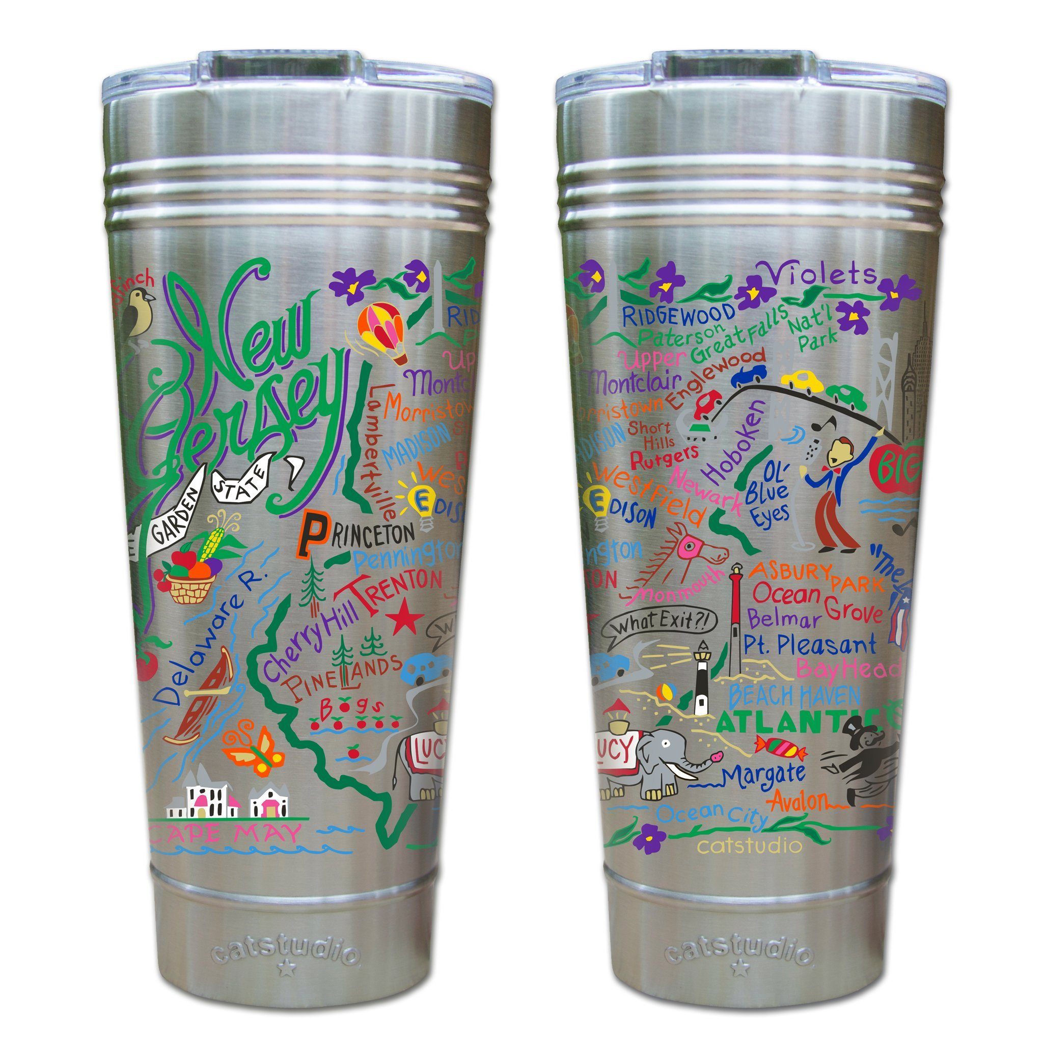 New Jersey Thermal Tumbler  Geography Collection by catstudio
