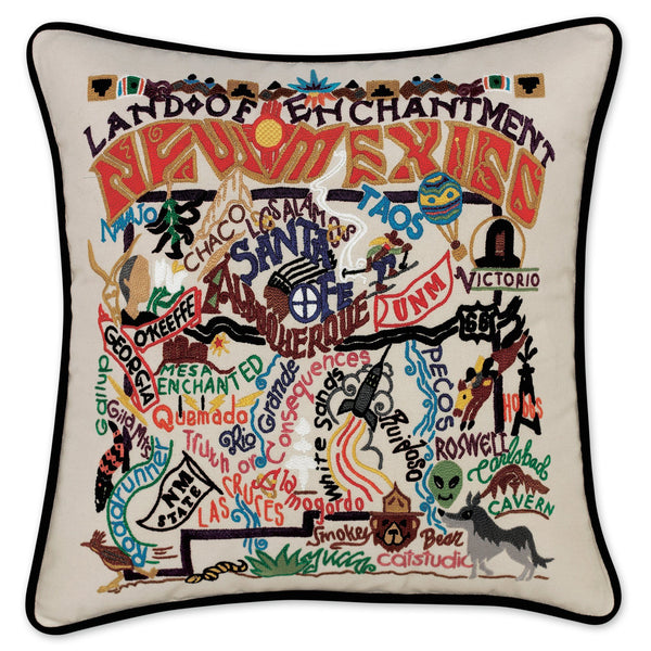 クッション　catstudio アメリカ雑貨 new-mexico-hand-embroidered-