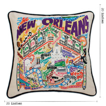 Load image into Gallery viewer, New Orleans Hand-Embroidered Pillow - catstudio
