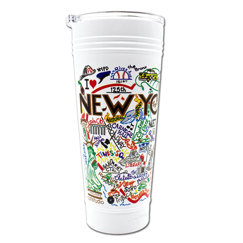New York City Thermal Tumbler in White - Limited Edition! Thermal Tumbler catstudio 
