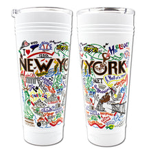 Load image into Gallery viewer, New York City Thermal Tumbler in White - Limited Edition! Thermal Tumbler catstudio 
