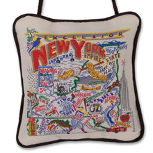 Load image into Gallery viewer, New York State Mini Pillow Ornament - catstudio 

