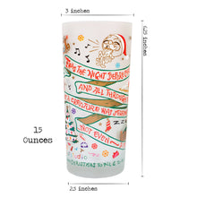 Load image into Gallery viewer, Night Before Christmas Drinking Glass - catstudio 
