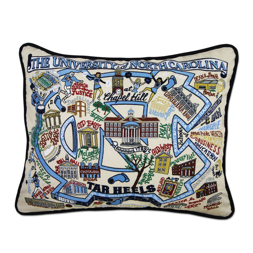 North Carolina, University of Collegiate Embroidered Pillow Pillow catstudio 