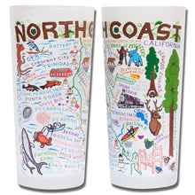 Load image into Gallery viewer, North Coast Drinking Glass - catstudio 
