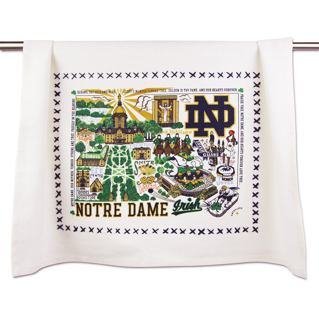 Notre Dame, University of Collegiate Dish Towel - catstudio 