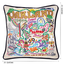 Load image into Gallery viewer, Oakland Hand-Embroidered Pillow - catstudio
