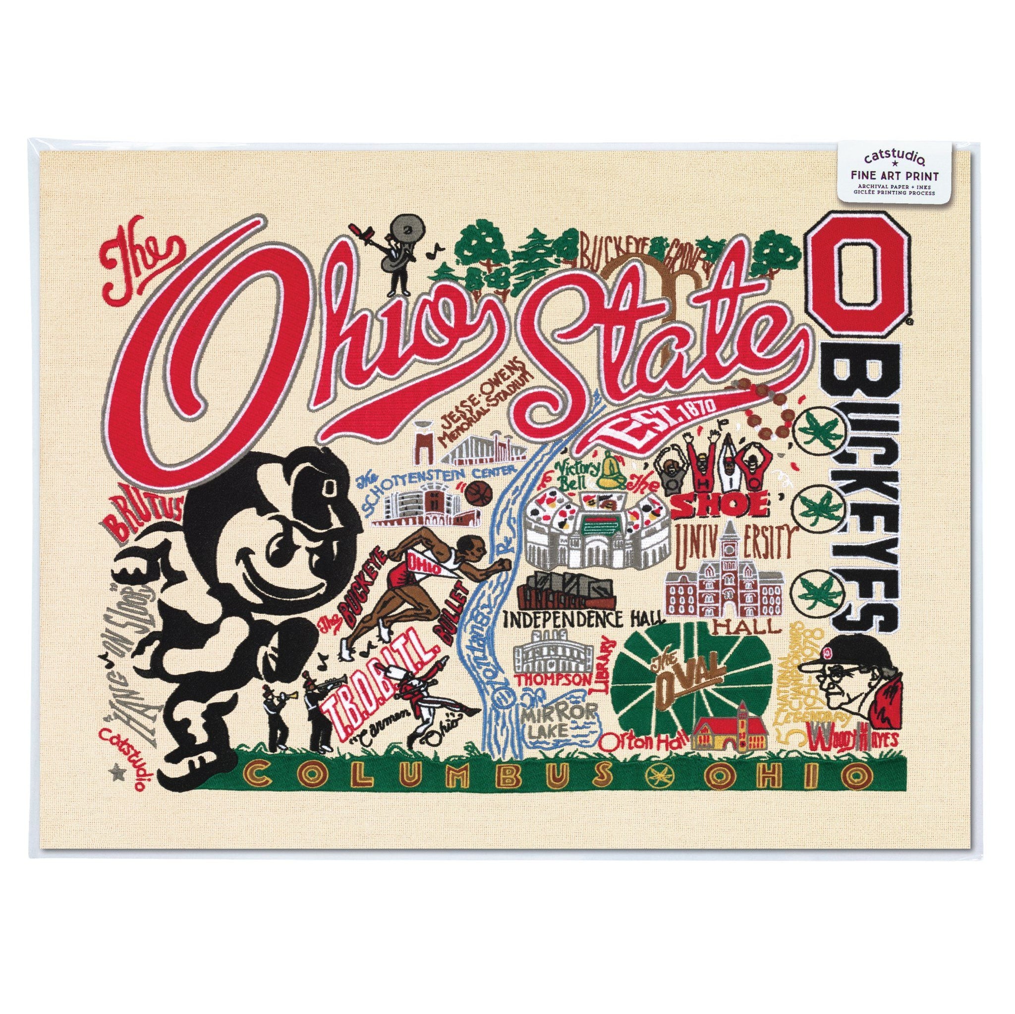Skærpe Om indstilling Andesbjergene Ohio State University Fine Art Print | Collegiate Collection by catstudio –  catstudio