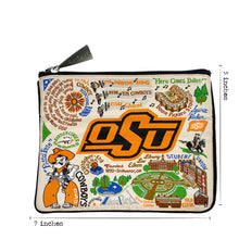 Load image into Gallery viewer, Oklahoma State University Collegiate Zip Pouch Pouch catstudio 
