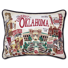 Load image into Gallery viewer, Oklahoma, University of Collegiate Embroidered Pillow - catstudio 
