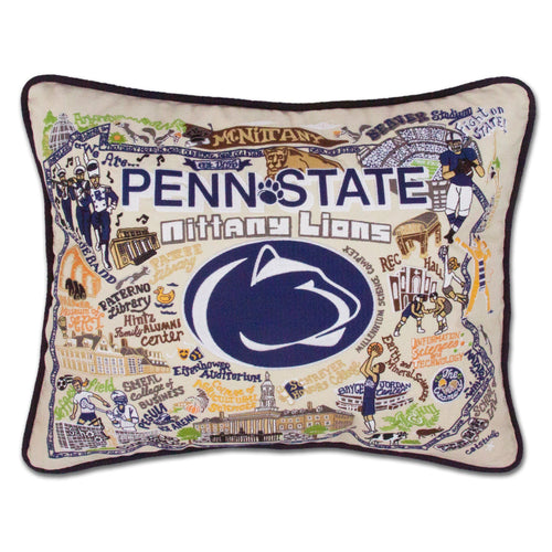 Penn State University Collegiate Embroidered Pillow - catstudio
