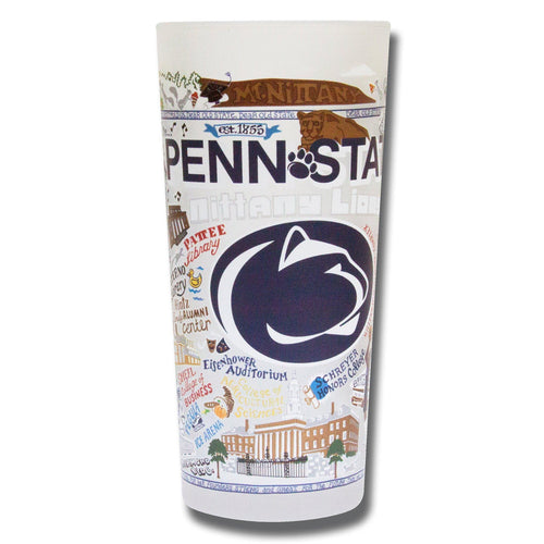 Penn State University Collegiate Drinking Glass - catstudio 
