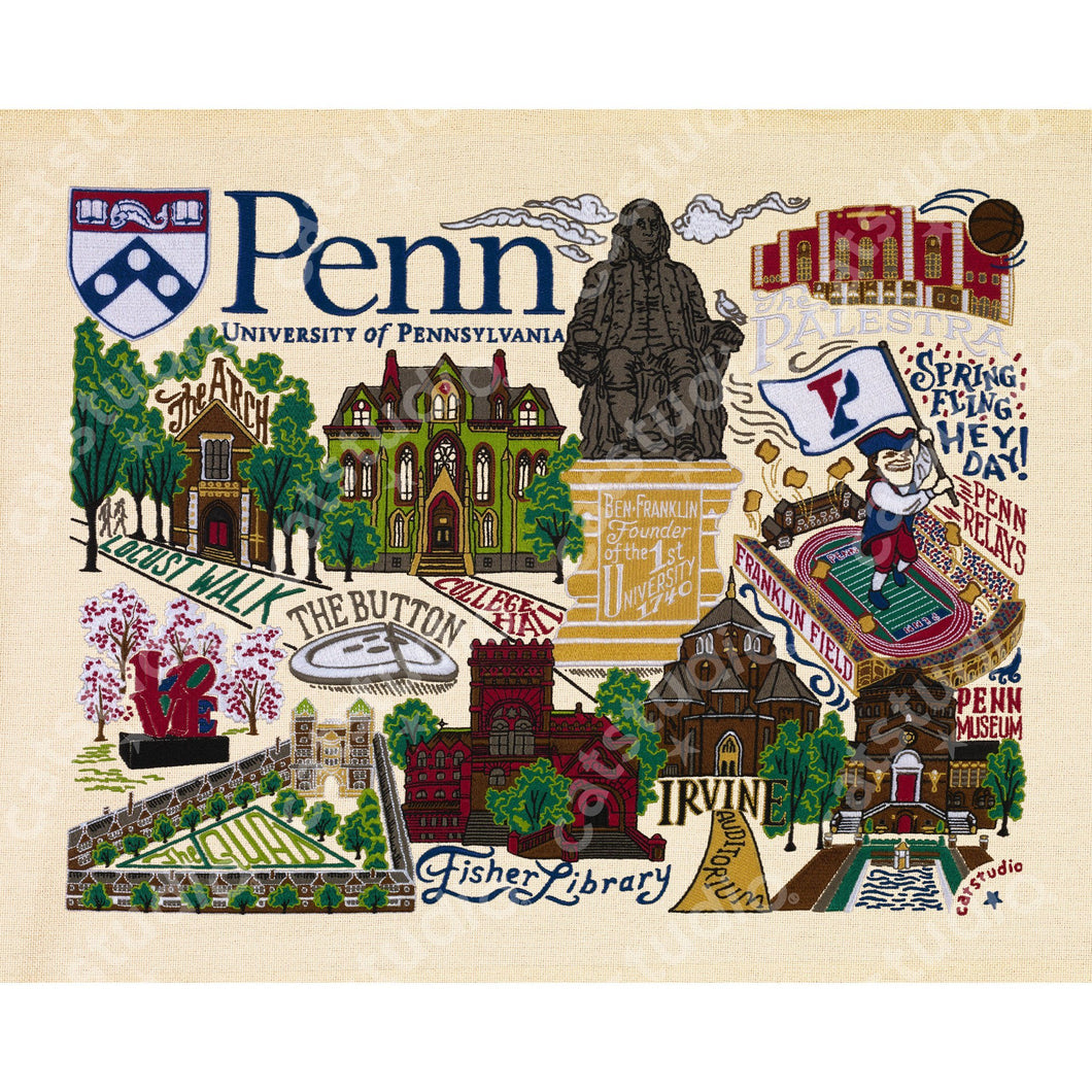 Pennsylvania, University of Collegiate Fine Art Print - catstudio 