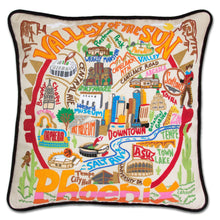 Load image into Gallery viewer, Phoenix Hand-Embroidered Pillow - catstudio
