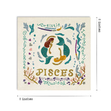 Load image into Gallery viewer, Pisces Astrology Fine Art Print - 8x8 Art Print catstudio
