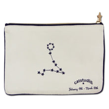 Load image into Gallery viewer, Pisces Astrology Zip Pouch - catstudio
